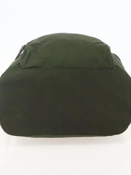 PRADA Backpack Nylon Green Auth 174836 main image 8
